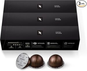 Nespresso Capsules Vertuo, Intenso, Dark Roast Coffee